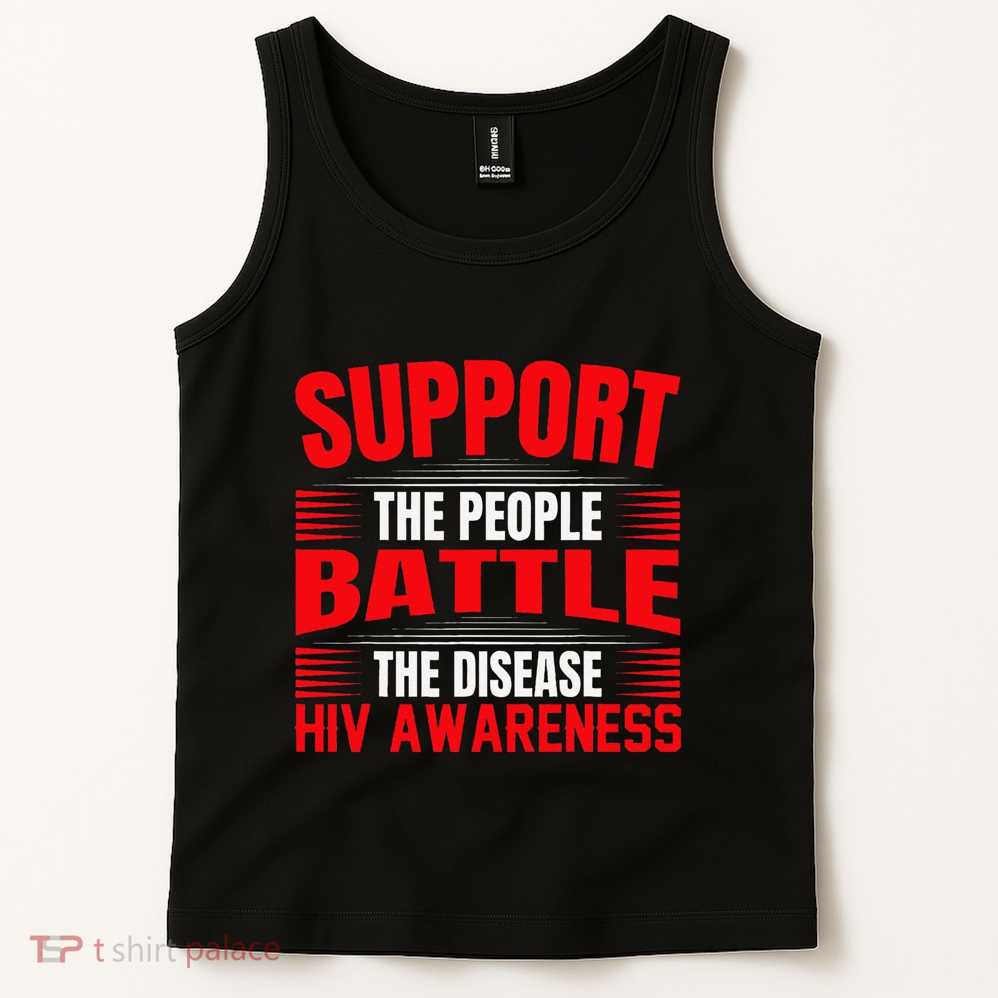 Hiv Awareness Red Ribbon World Aids Day Fighters Tank Top