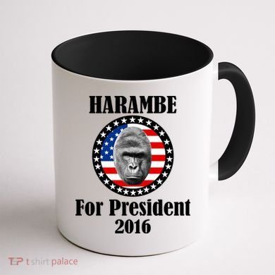 Harambe For President Coffee Mug back