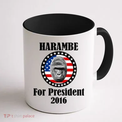 Harambe For President Coffee Mug back