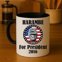 Harambe For President Coffee Mug thumb 4
