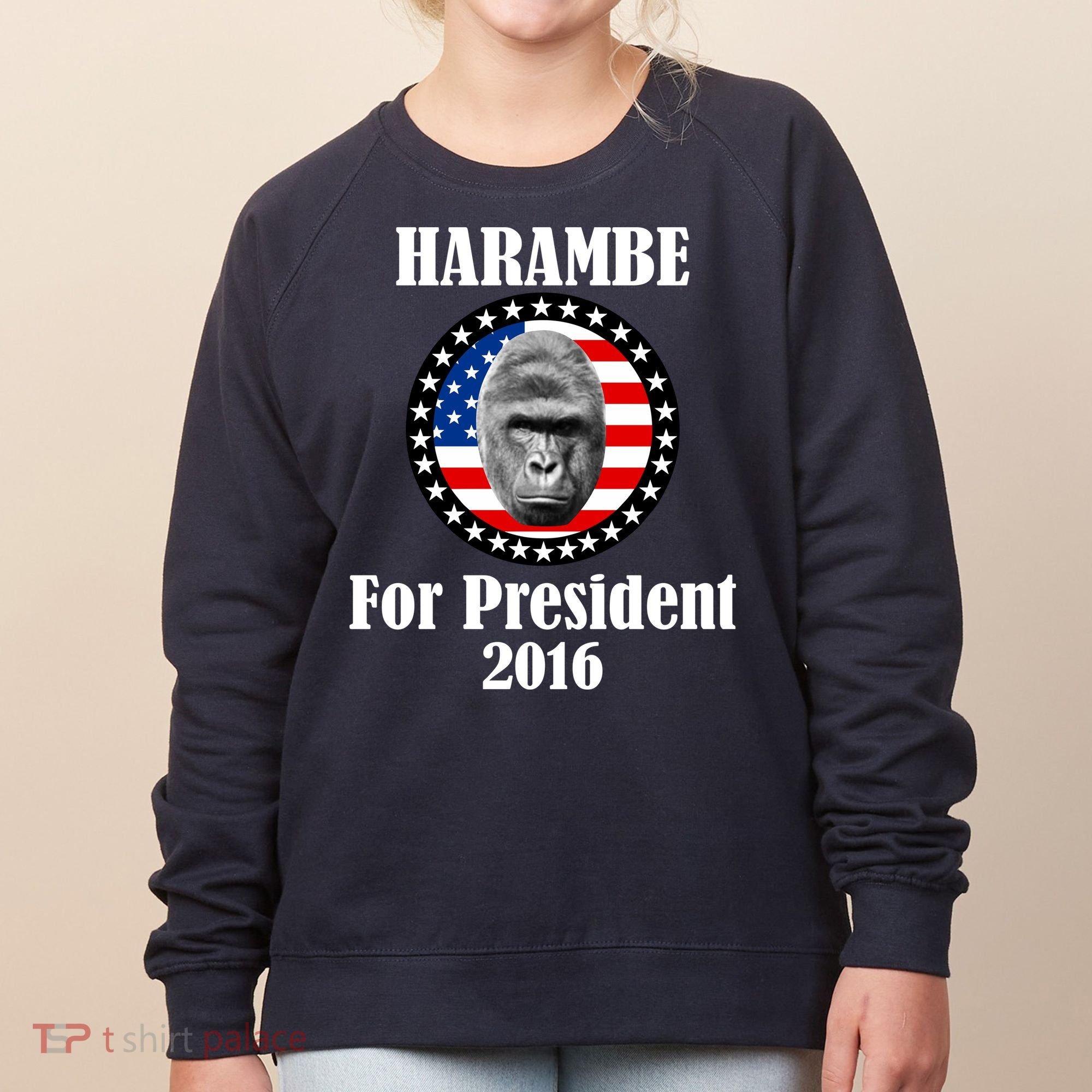 Harambe For President Women's Sweatshirt