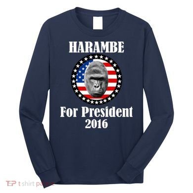 Harambe For President Long Sleeve Shirt