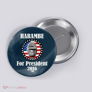 Harambe For President Button