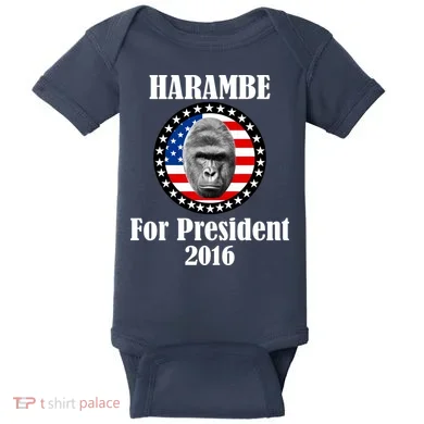 Harambe For President Baby Bodysuit