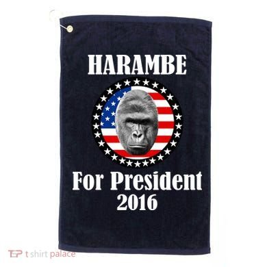 Harambe For President Golf Towel