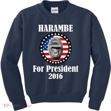 Harambe For President Kids Sweatshirt
