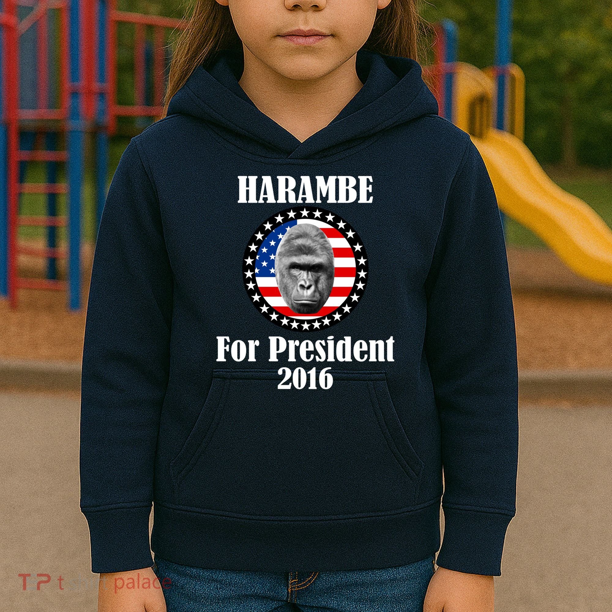 Harambe For President Kids Hoodie