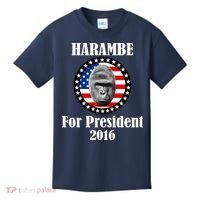 Harambe For President Kids T-Shirt thumb 0