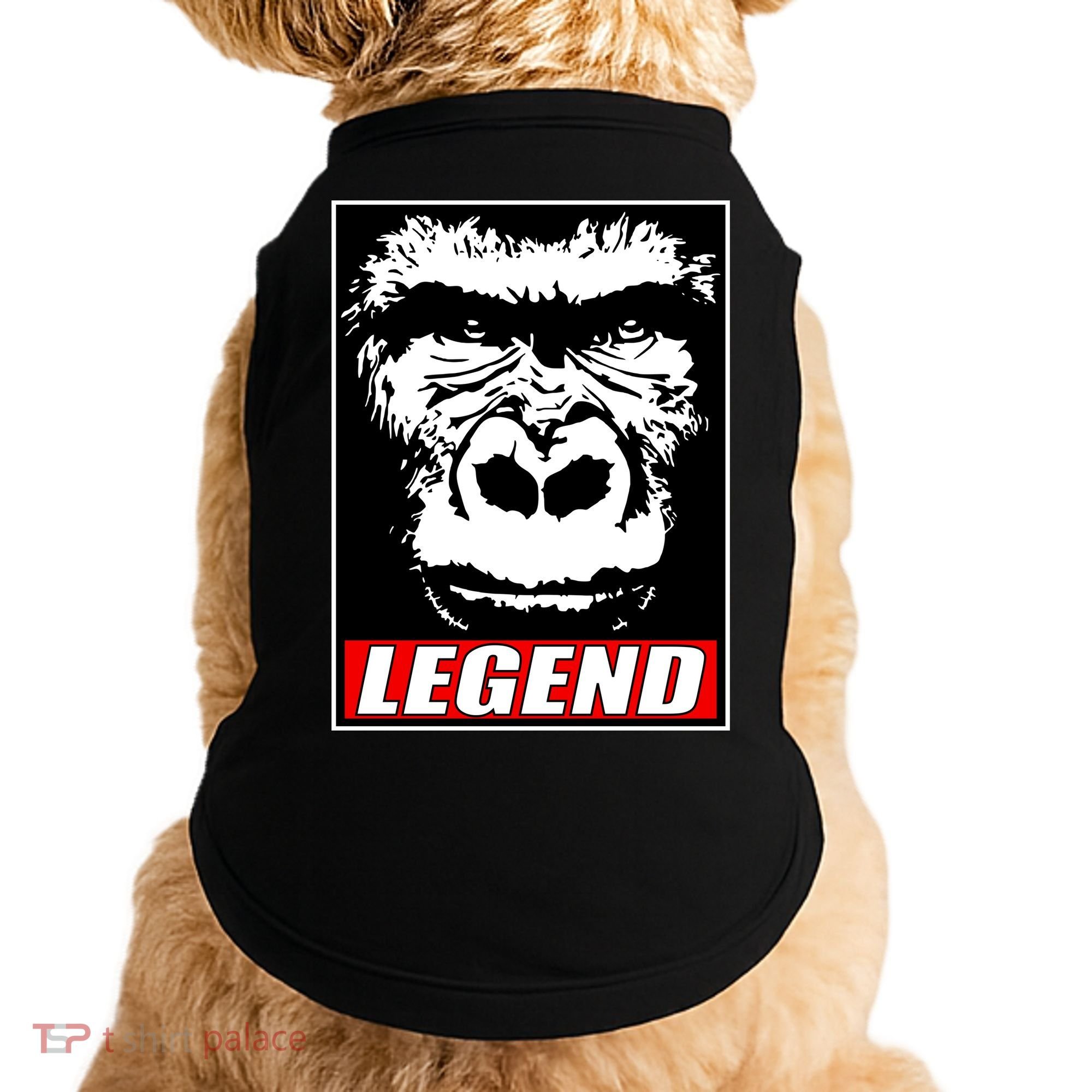 Harambe LEGEND Gorilla Poster RIP 2016 Doggie Tank
