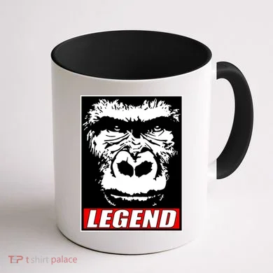 Harambe LEGEND Gorilla Poster RIP 2016 Coffee Mug back
