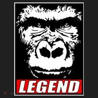 Harambe LEGEND Gorilla Poster RIP 2016 Beanie thumb 2