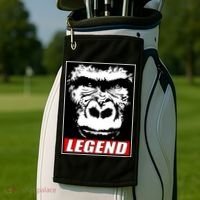 Harambe LEGEND Gorilla Poster RIP 2016 Golf Towel thumb 2