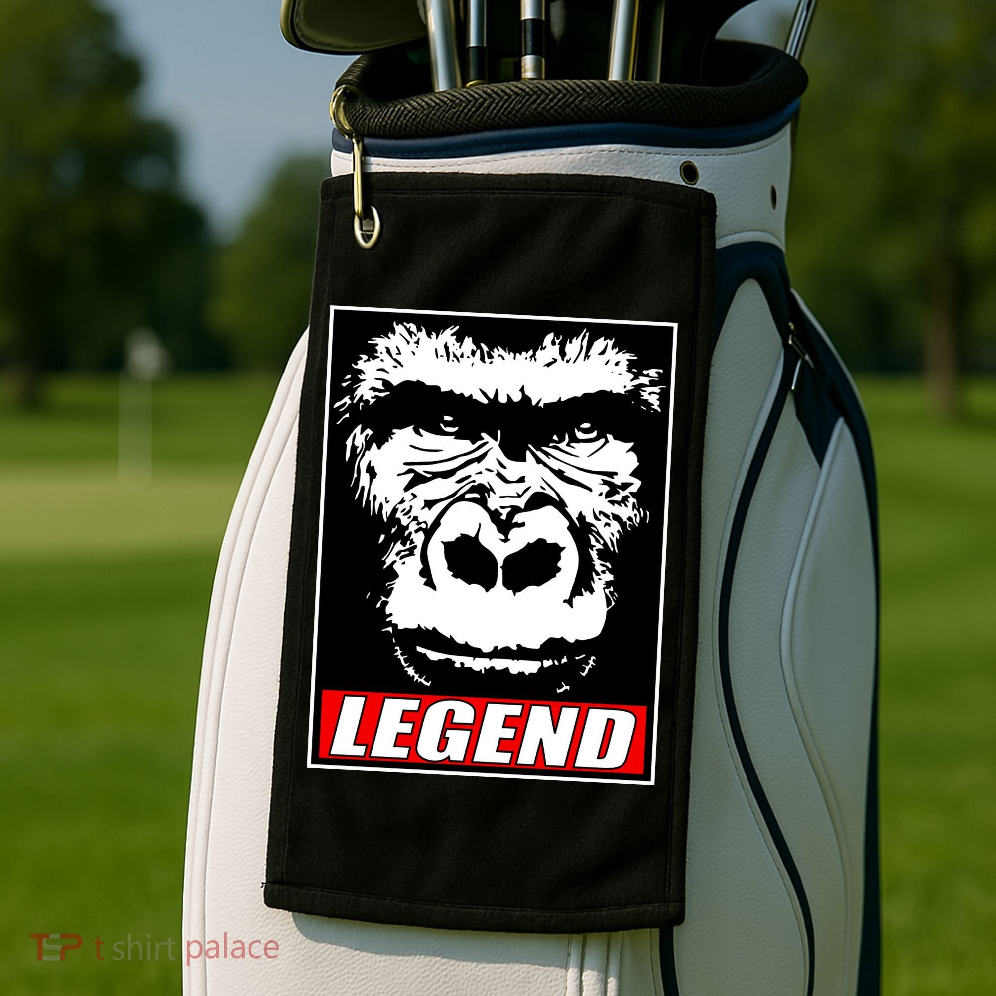 Harambe LEGEND Gorilla Poster RIP 2016 Golf Towel