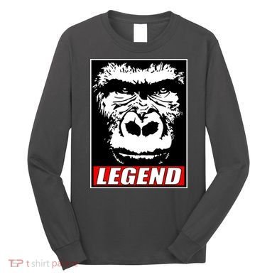 Harambe LEGEND Gorilla Poster RIP 2016 Long Sleeve Shirt