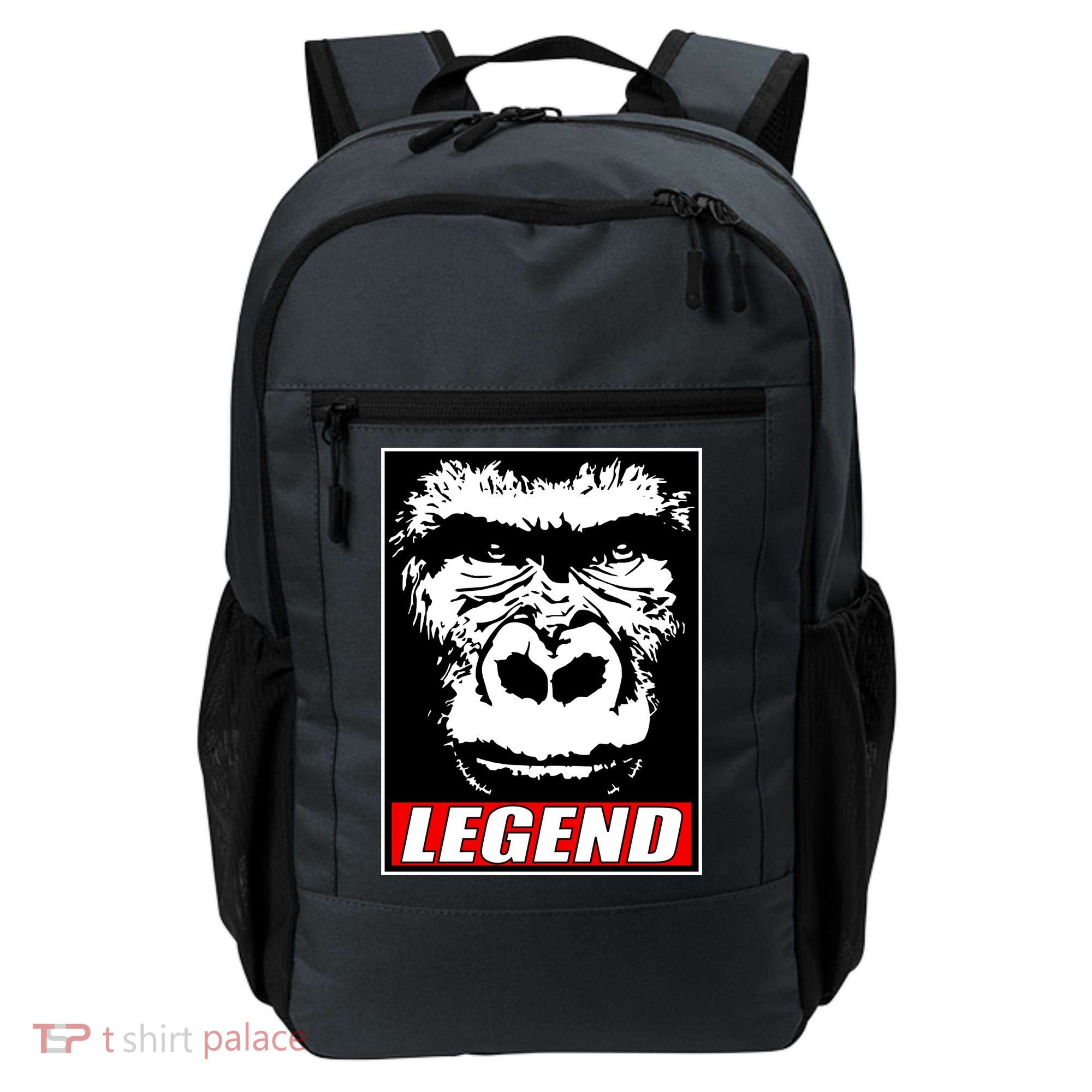 Harambe LEGEND Gorilla Poster RIP 2016 Backpack
