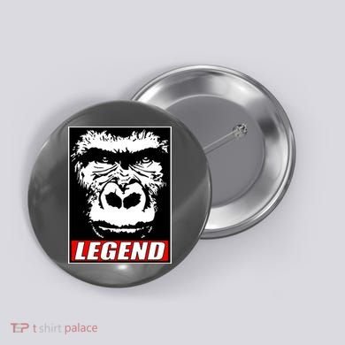 Harambe LEGEND Gorilla Poster RIP 2016 Button