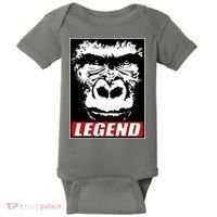 Harambe LEGEND Gorilla Poster RIP 2016 Baby Bodysuit thumb 0
