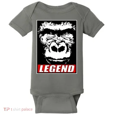 Harambe LEGEND Gorilla Poster RIP 2016 Baby Bodysuit