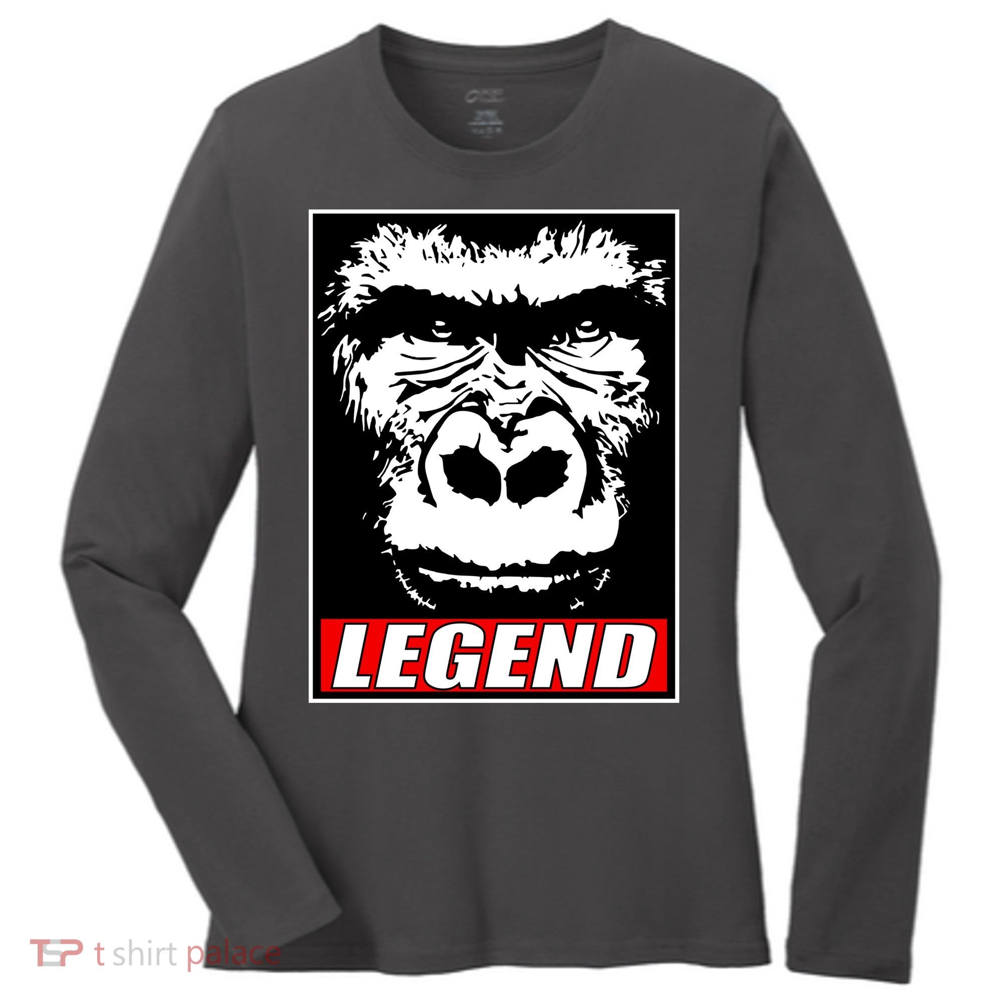 Harambe LEGEND Gorilla Poster RIP 2016 Women's Long Sleeve Shirt
