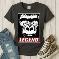 Harambe LEGEND Gorilla Poster RIP 2016 Women's T-Shirt thumb 3