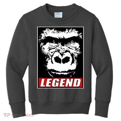 Harambe LEGEND Gorilla Poster RIP 2016 Kids Sweatshirt