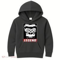 Harambe LEGEND Gorilla Poster RIP 2016 Kids Hoodie thumb 0