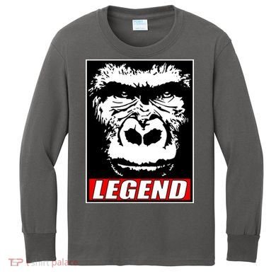 Harambe LEGEND Gorilla Poster RIP 2016 Kids Long Sleeve Shirt