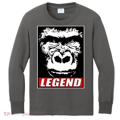 Harambe LEGEND Gorilla Poster RIP 2016 Kids Long Sleeve Shirt