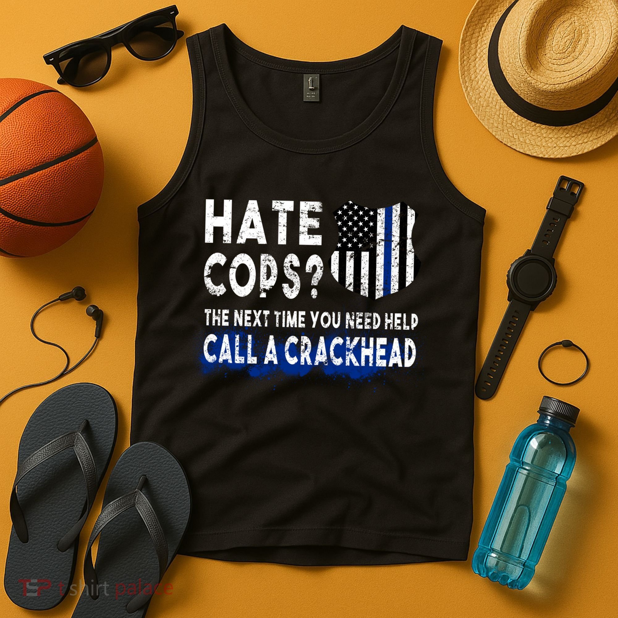 Hare Cops? Need Help Call A Crackhead Tank Top
