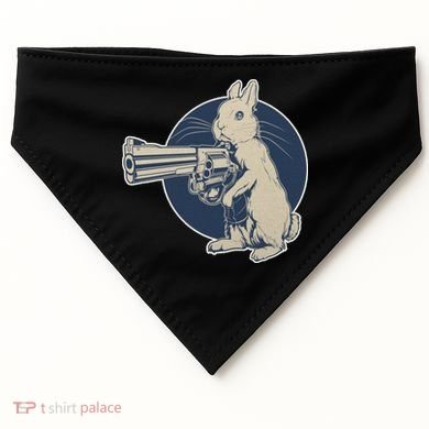 Hare Trigger Gangster Bunny USA-Made Doggie Bandana