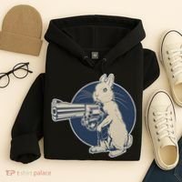 Hare Trigger Gangster Bunny Hoodie thumb 4