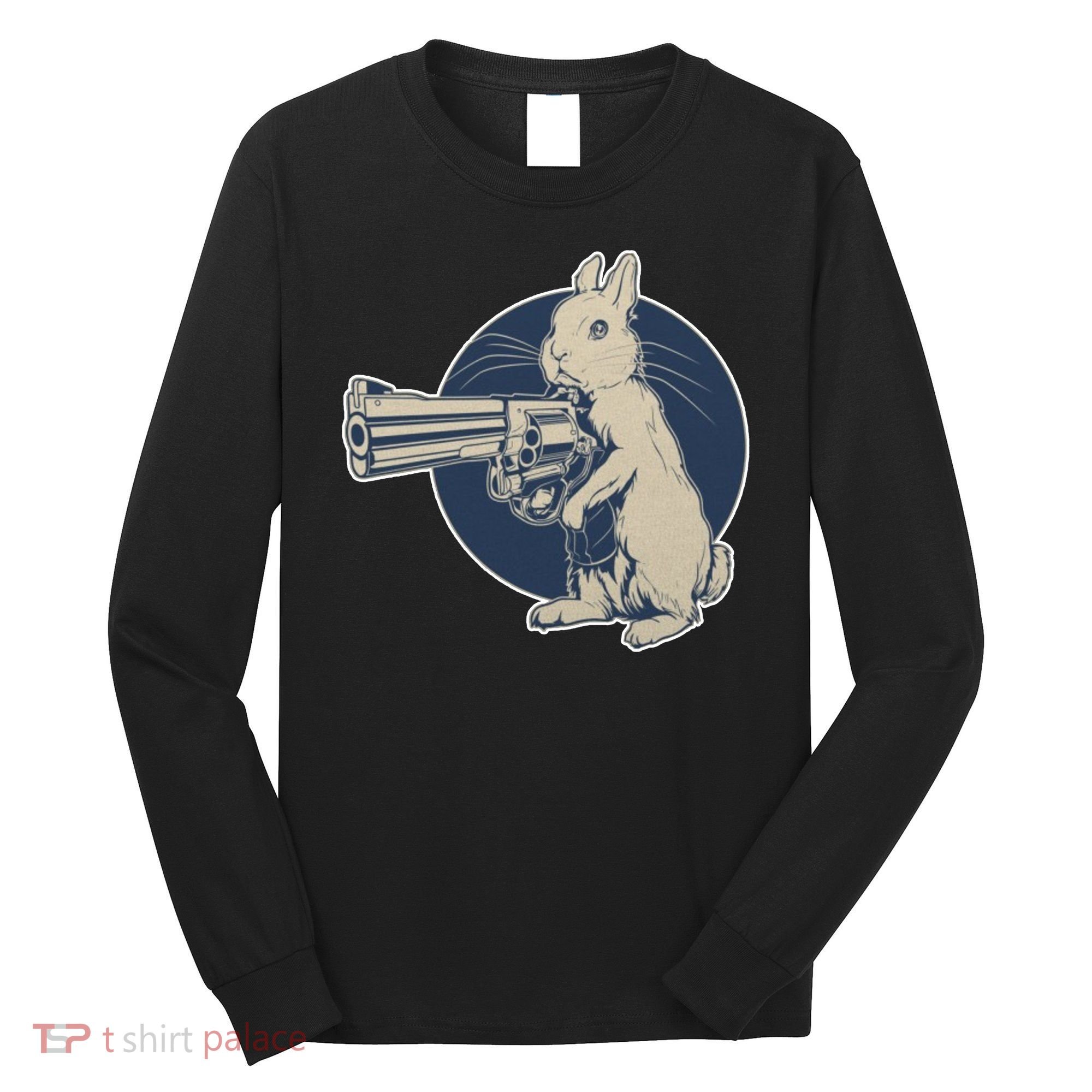 Hare Trigger Gangster Bunny Long Sleeve Shirt