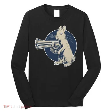 Hare Trigger Gangster Bunny Long Sleeve Shirt