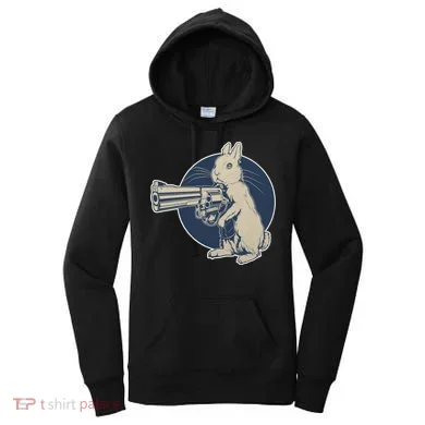 Hare Trigger Gangster Bunny Women's Hoodie