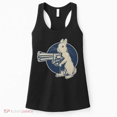 Hare Trigger Gangster Bunny Women's Tank Top