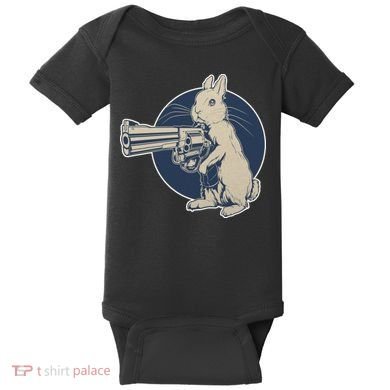 Hare Trigger Gangster Bunny Baby Bodysuit