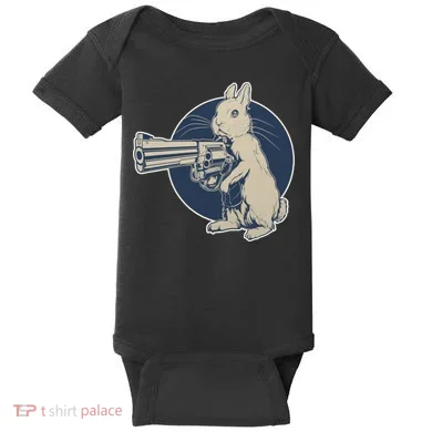 Hare Trigger Gangster Bunny Baby Bodysuit