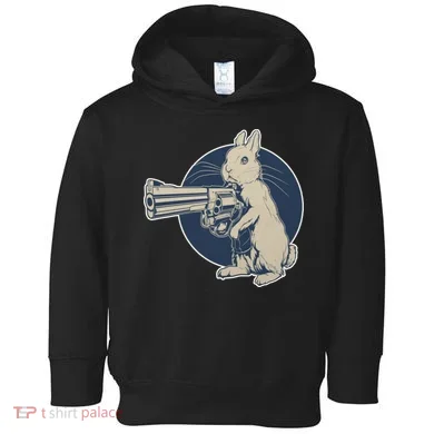 Hare Trigger Gangster Bunny Toddler Hoodie
