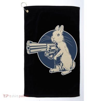 Hare Trigger Gangster Bunny Golf Towel