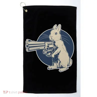 Hare Trigger Gangster Bunny Golf Towel