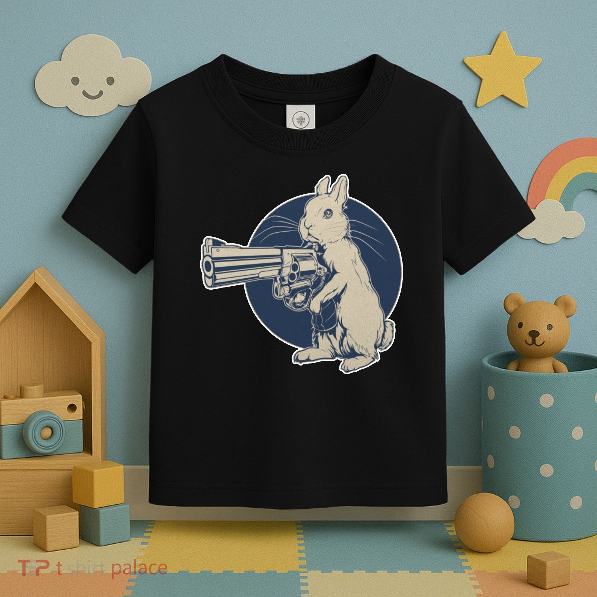 Hare Trigger Gangster Bunny Toddler T-Shirt