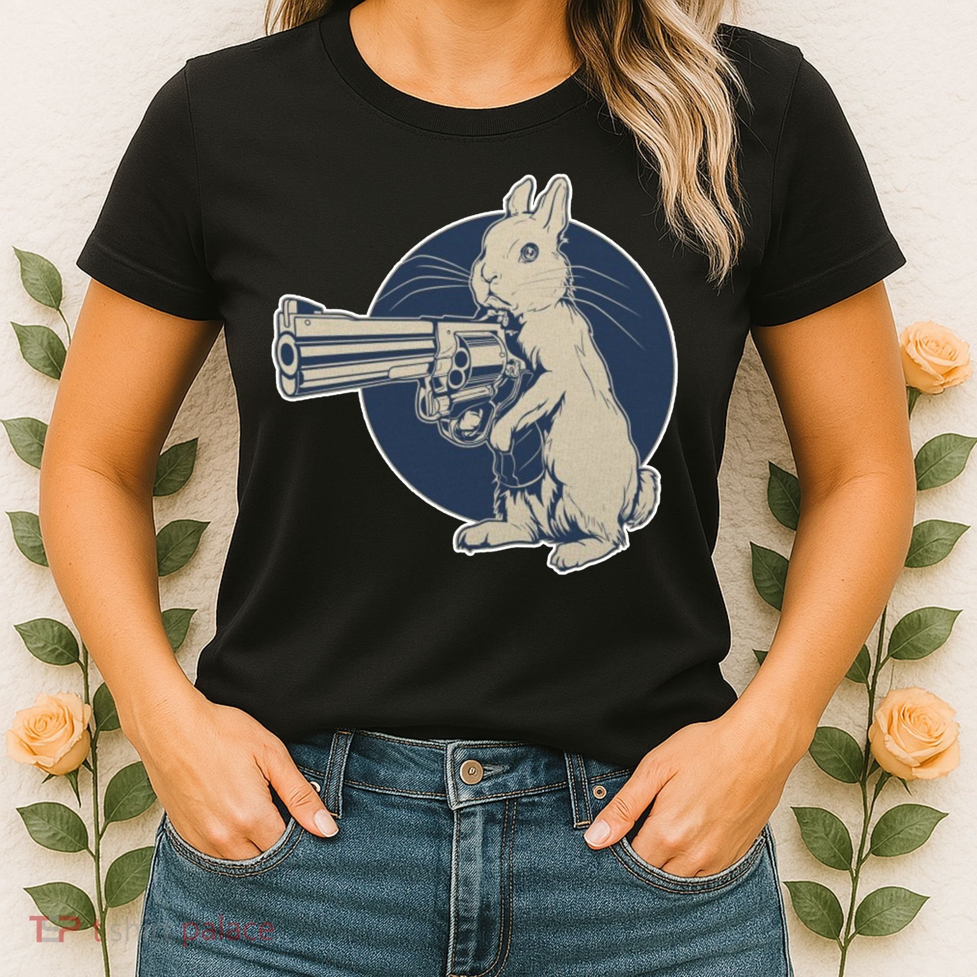 Hare Trigger Gangster Bunny Women's T-Shirt