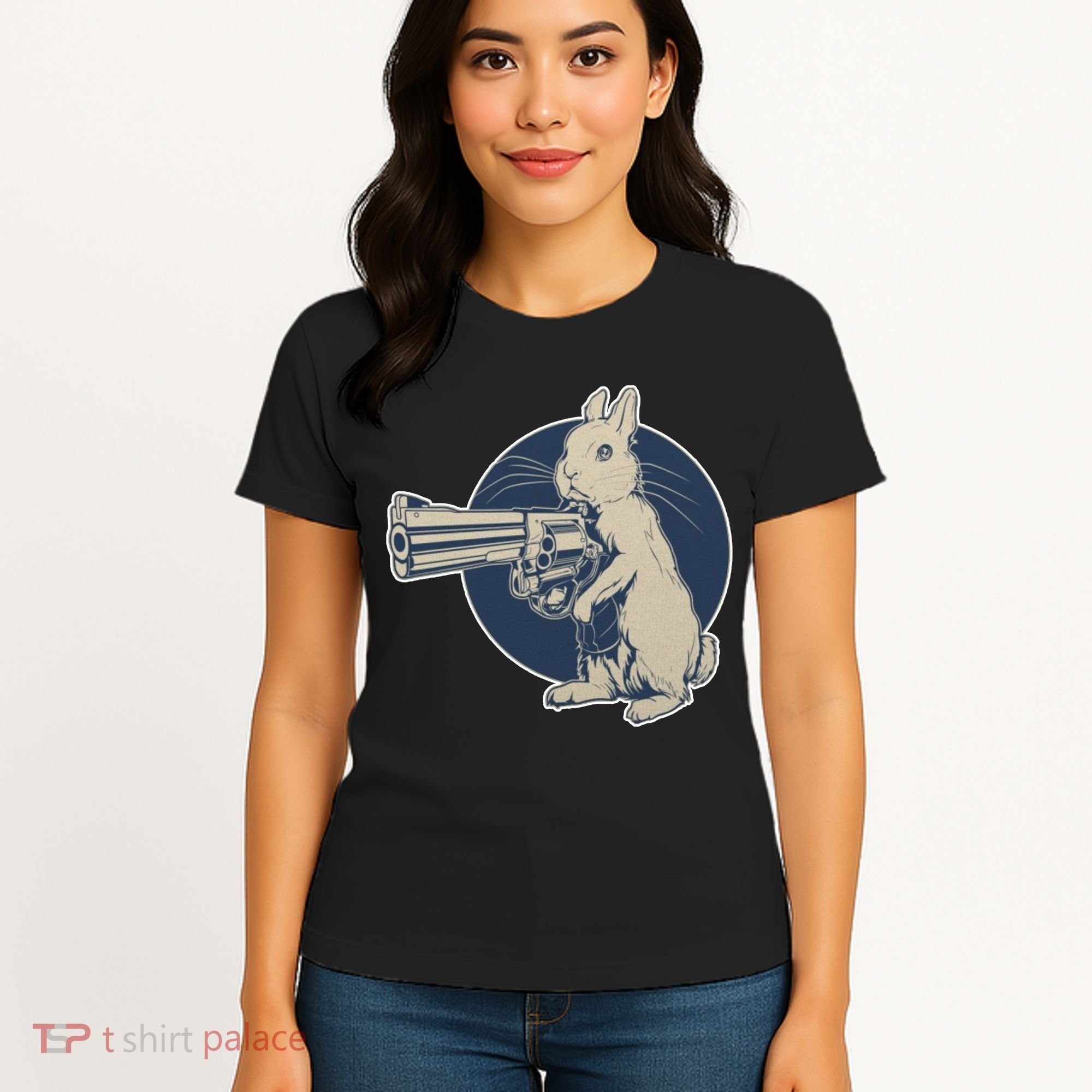 Hare Trigger Gangster Bunny Women's T-Shirt