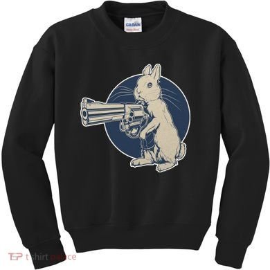 Hare Trigger Gangster Bunny Kids Sweatshirt