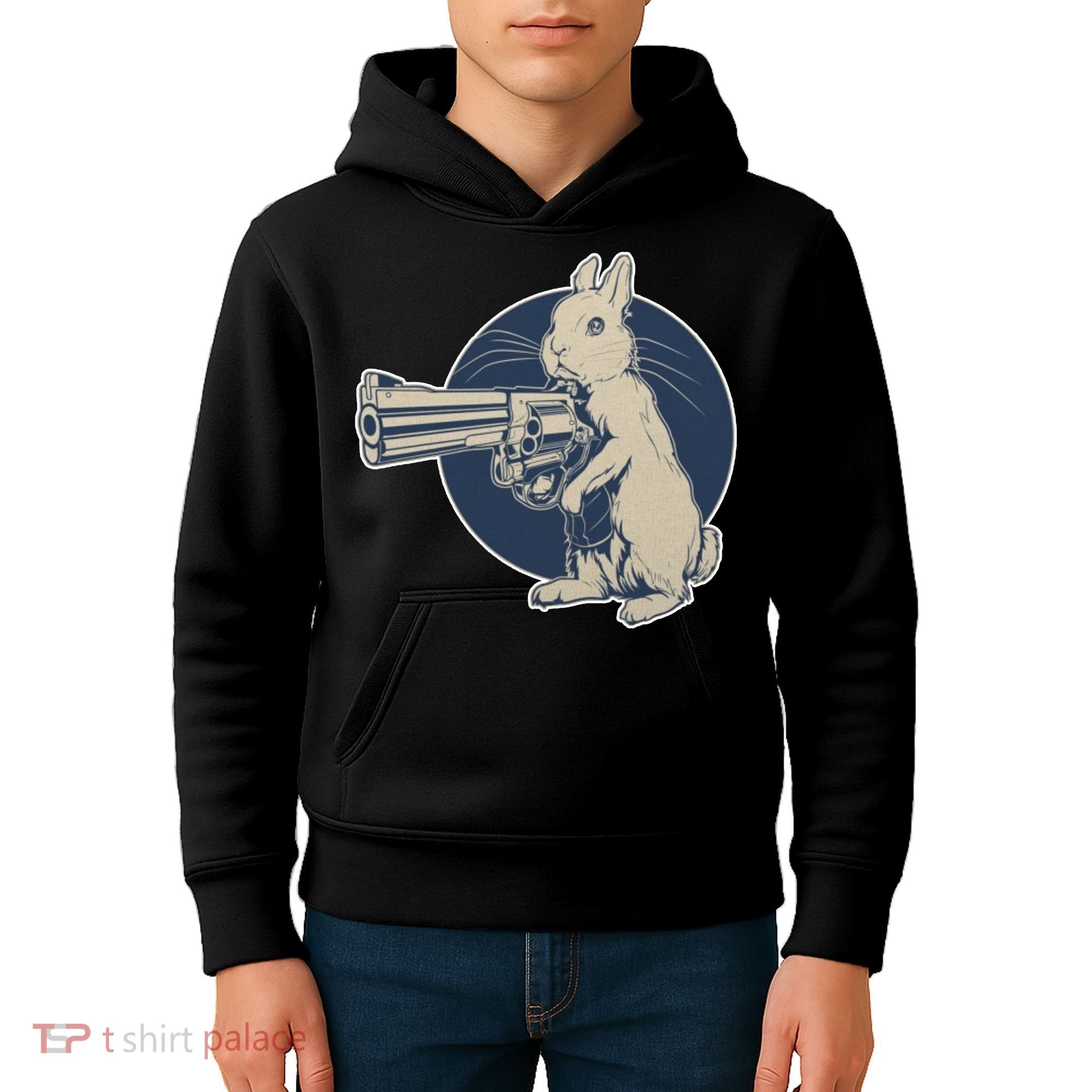 Hare Trigger Gangster Bunny Kids Hoodie