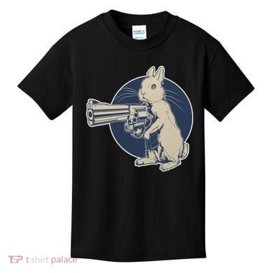 Hare Trigger Gangster Bunny Kids T-Shirt