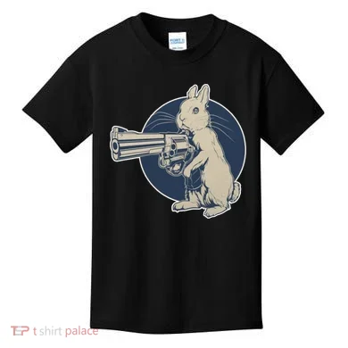 Hare Trigger Gangster Bunny Kids T-Shirt