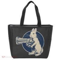 Hare Trigger Gangster Bunny Tote Bag thumb 0