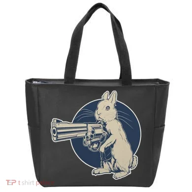 Hare Trigger Gangster Bunny Tote Bag