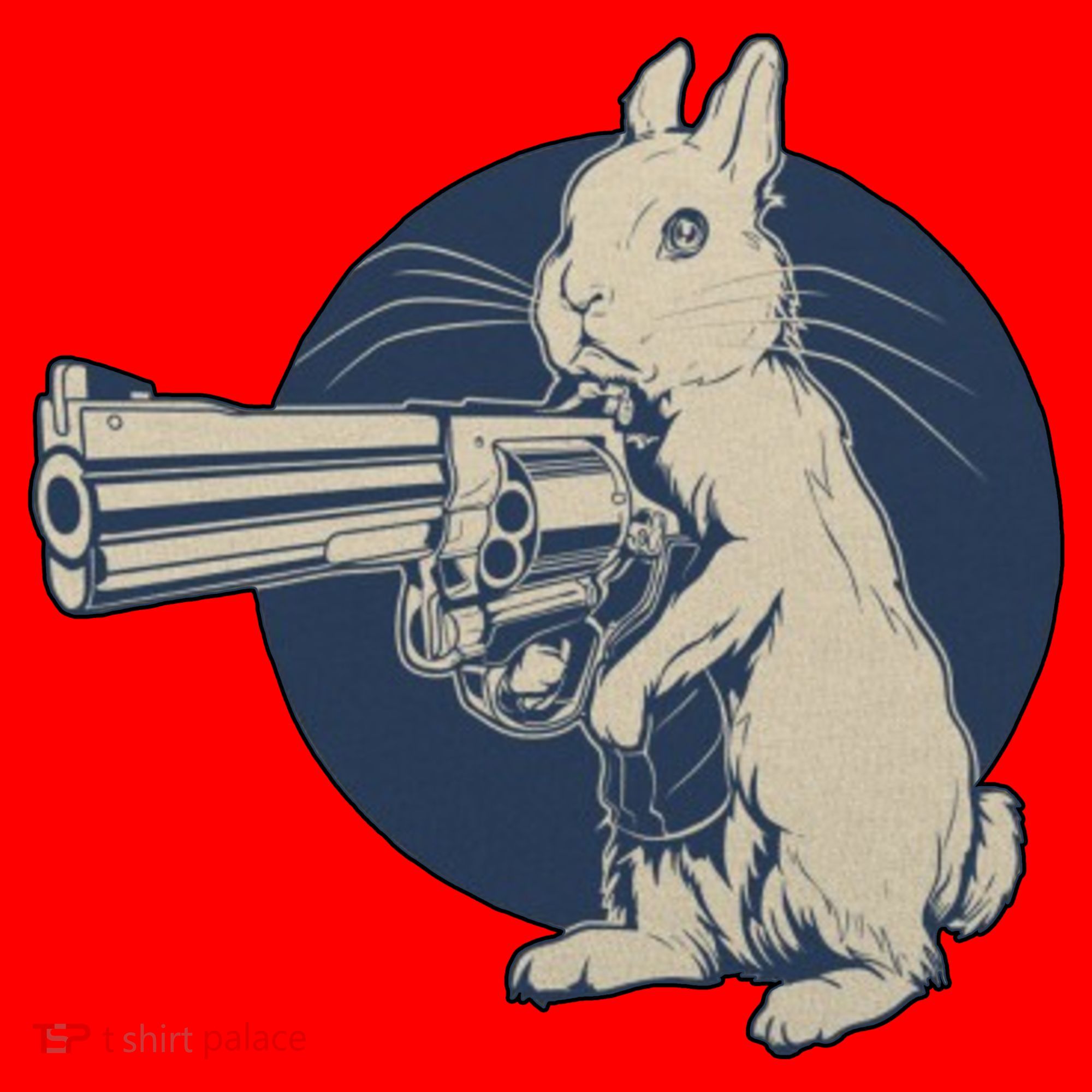 Hare Trigger Gangster Bunny Santa Hat